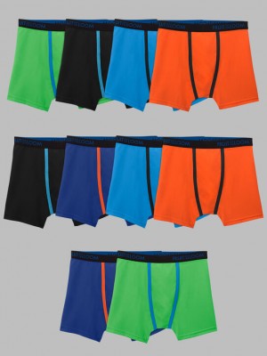 Boys' Fruit Of The Loom Breathable Micro-Mesh, 10 Pack Boxer Briefs Assorted | SGD726310