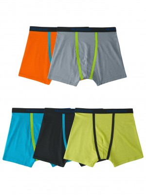 Boys' Fruit Of The Loom Breathable Micro-Mesh, 5 Pack Boxer Briefs Assorted | FKM138726