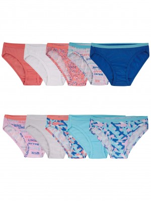 Girls' Fruit Of The Loom Eversoft®, 10 Pack Bikini Assorted | FOH068472