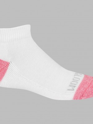 Girls' Fruit Of The Loom Sport Lowcut, 10 Pack Socks Assorted White | JHC835097