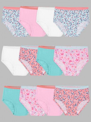 Girls' Fruit Of The Loom Toddler Eversoft®, 12 Pack Briefs Assorted | OYV584609