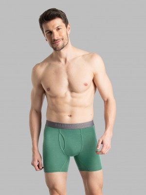 Men's Fruit Of The Loom 360 Stretch Coolsoft, Extended Sizes 6 Pack Boxer Briefs Assorted | HBK924856