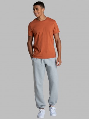 Men's Fruit Of The Loom Crafted Comfort Favorite Fleece Sweatpants Mineral Grey | UWY620458