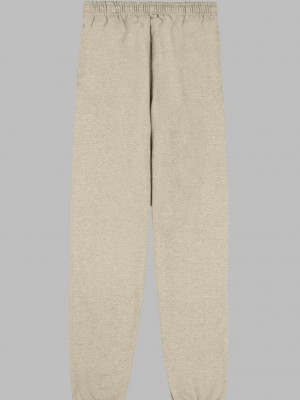 Men's Fruit Of The Loom EverSoft® Fleece Elastic Bottom Sweatpants Khaki | QCF073869