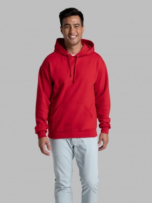 Men's Fruit Of The Loom EverSoft® Fleece Pullover Hoodie True Red | ORH689451