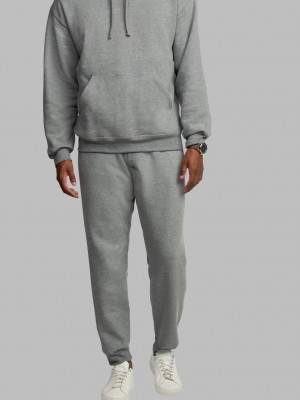 Men's Fruit Of The Loom Eversoft® Fleece Jogger Sweatpants Grey | SDM185674