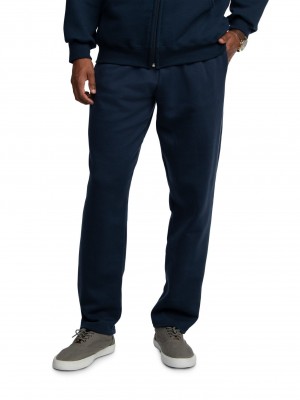 Men's Fruit Of The Loom Eversoft® Fleece Open Bottom Sweatpants Blue Cove | VCW425931