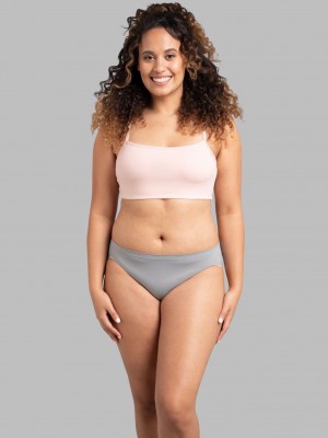 Women's Fruit Of The Loom 360 Stretch Seamless, 6 Pack Bikinis Assorted | WGV146952