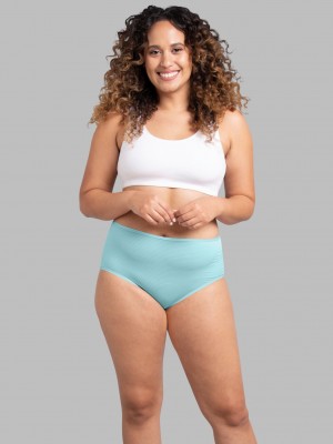 Women's Fruit Of The Loom Breathable Cooling Stripe™, 6 Pack Briefs Stripe Assorted | CYA821396