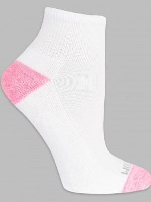 Women's Fruit Of The Loom Sport Ankle Cush, 10 Pack Socks White/Multi | SMJ504819