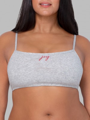 Women's Fruit Of The Loom Strappy Sports Bra, 3 Pack Sports Bra Grey/Red Buffalo/Black/White | PYI408951