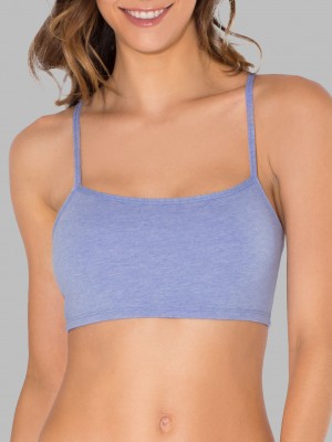 Women's Fruit Of The Loom Strappy Sports Bra, 3 Pack Sports Bra Grey/White/Blue | FAY089426