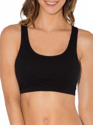 Women's Fruit Of The Loom Tank Style Sports Bra, 3 Pack Sports Bra Grey With Black/Charcoal/Black | HVG921347