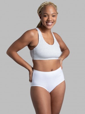 Women's Fruit Of The Loom , 12 Pack Briefs White | HRQ269154