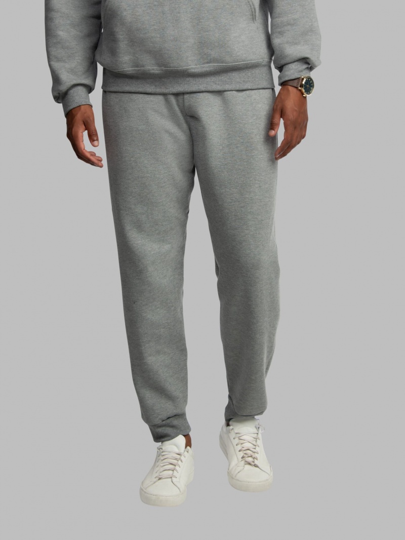 Men's Fruit Of The Loom Eversoft® Fleece Jogger Sweatpants Grey | SDM185674