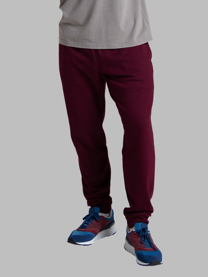 Men's Fruit Of The Loom Eversoft® Fleece Jogger Sweatpants Maroon | MHF025394