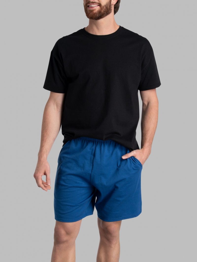 Men's Fruit Of The Loom Eversoft® Jersey Short, 2 Pack Shorts Limogese | LQR673028