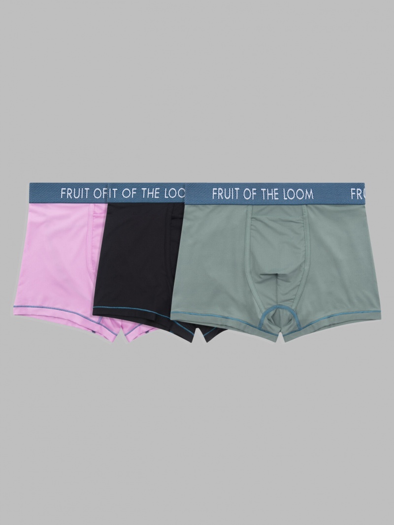 Men's Fruit Of The Loom Getaway Collection™, 3 Pack Trunks Trunk Assorted | WRK185047