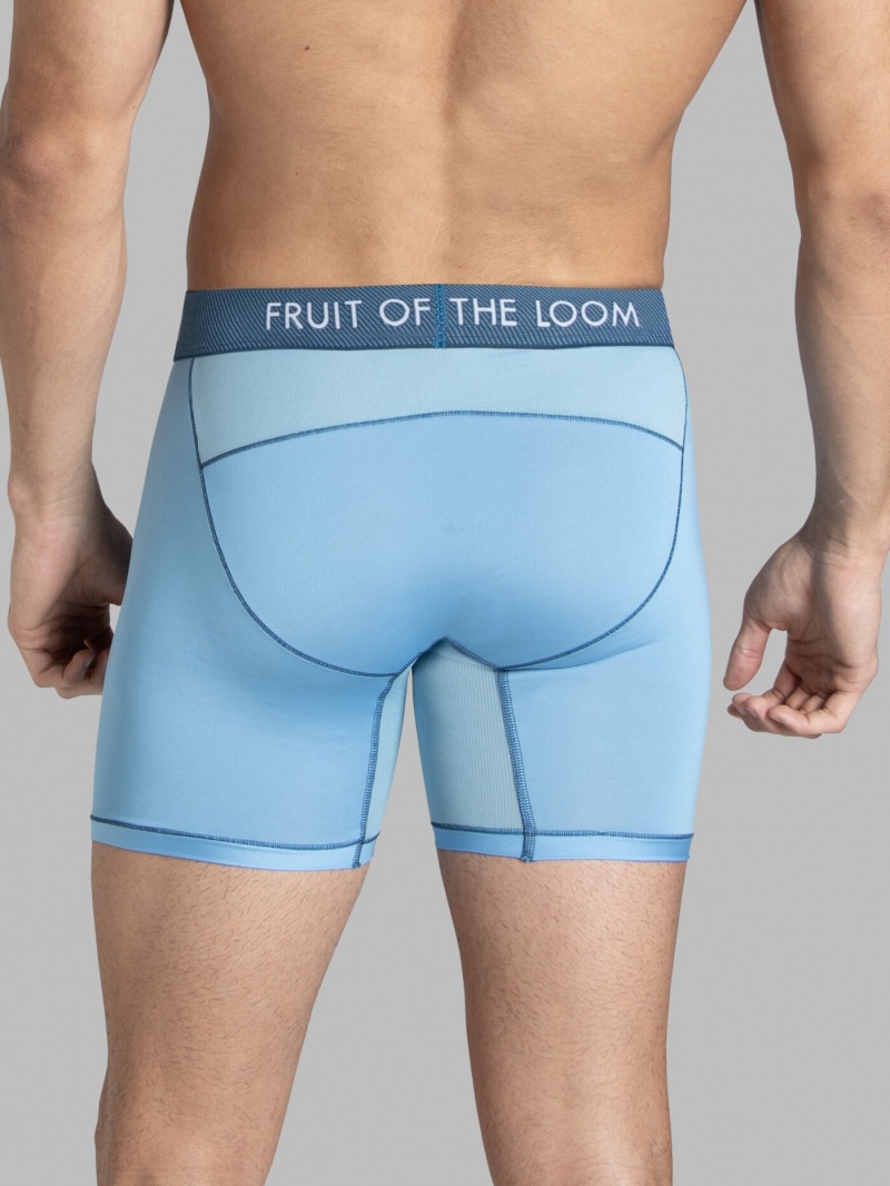 Men's Fruit Of The Loom Getaway Get Away Collection, 3 Pack Boxer Briefs Assorted | TOC416309