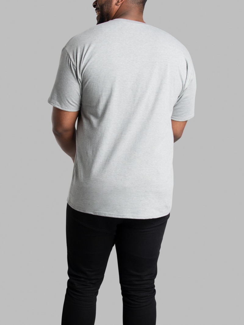 Men's Fruit Of The Loom Tall Eversoft® Short Sleeve Pocket Pocket Tees Mingryhthr | EZC159328