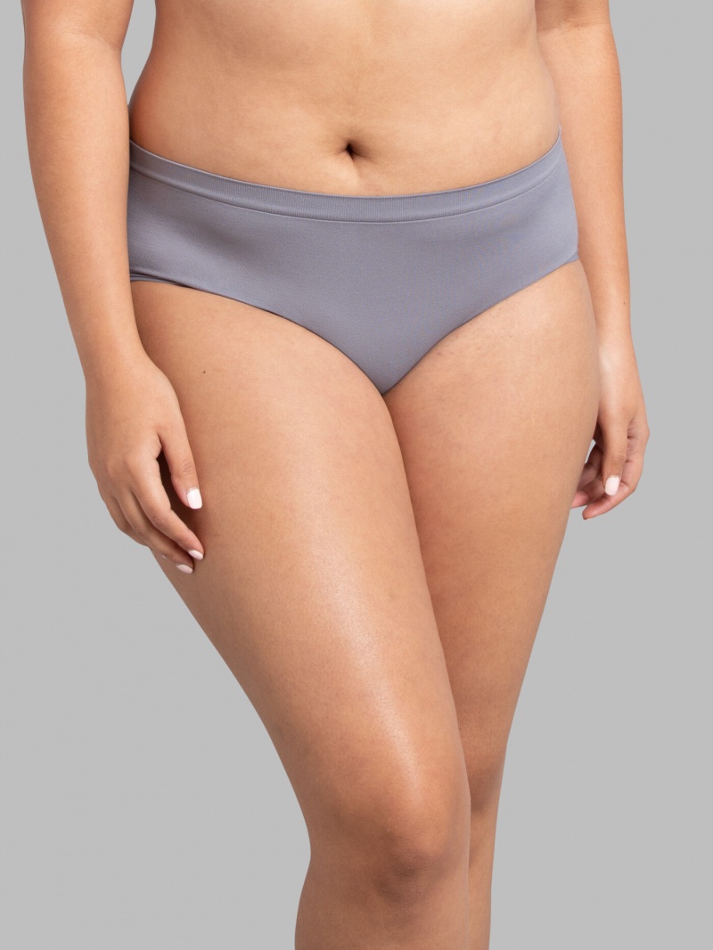 Women's Fruit Of The Loom 360 Stretch Seamless Low-Rise, 6 Pack Briefs Assorted | FOA830541