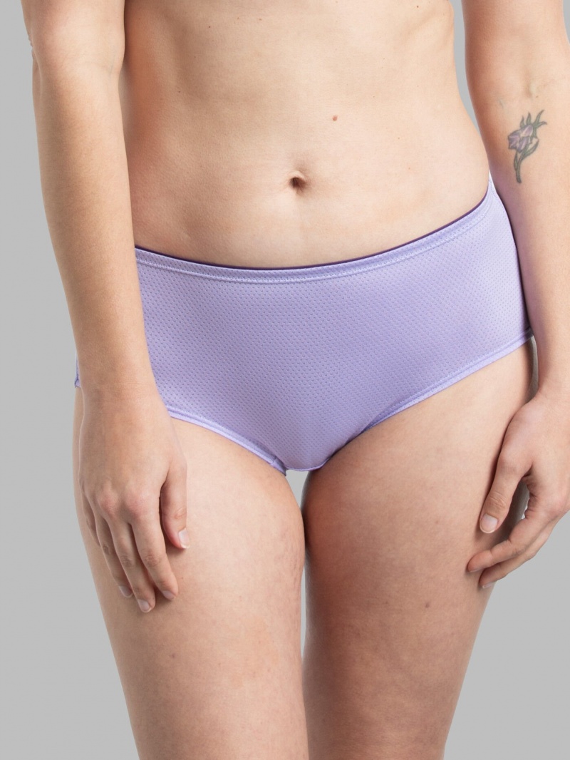 Women's Fruit Of The Loom Breathable Micro-Mesh Low-Rise, 6 Pack Briefs Assorted | ADV174356