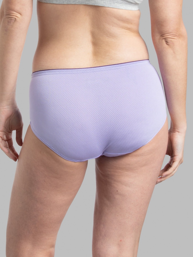 Women's Fruit Of The Loom Breathable Micro-Mesh Low-Rise, 6 Pack Briefs Assorted | ADV174356