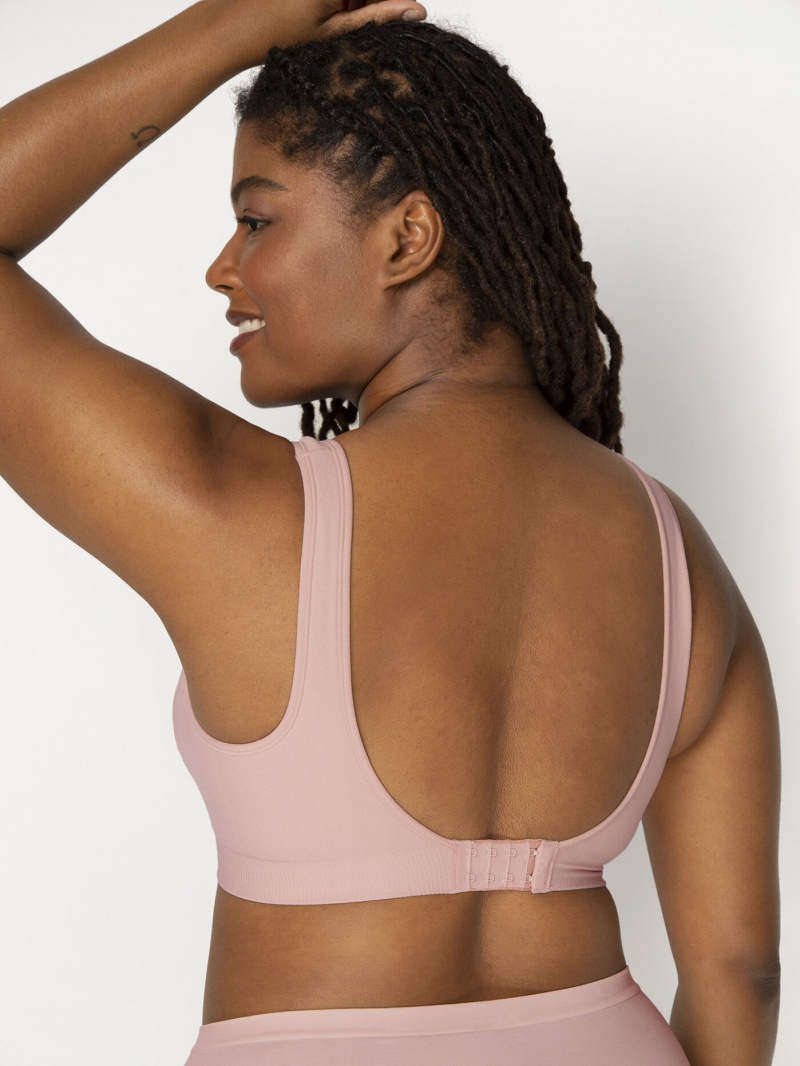 Women's Fruit Of The Loom Built Up Seamless Bra, 2 Pack Seamless Bra Desert Dusk/Rose Shadow | TXR981450