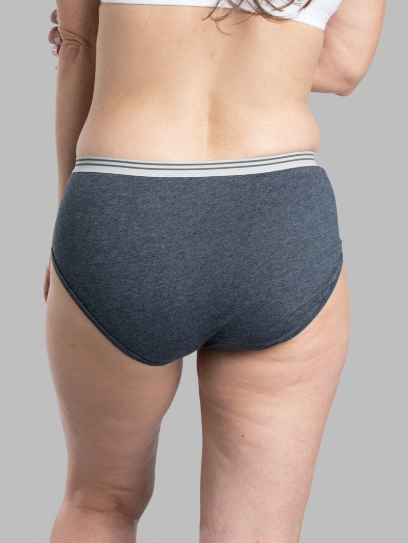 Women's Fruit Of The Loom Cotton Heather Low Rise, 12 Pack Briefs Assorted lhbrbun | VKQ841097