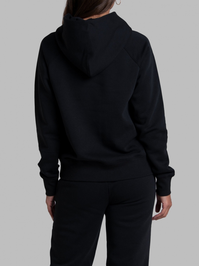 Women's Fruit Of The Loom Crafted Comfort Favorite Fleece Sweatshirt Black Ink | KTX601897