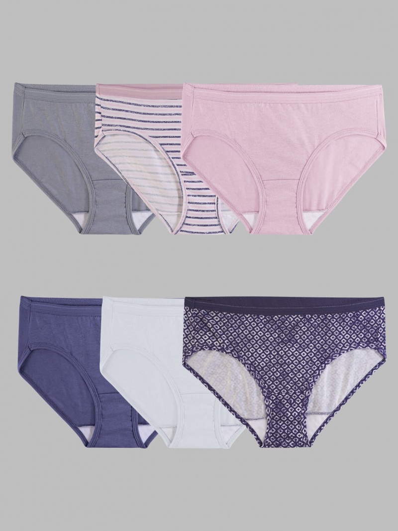 Women's Fruit Of The Loom Hipster, 6 Pack Panties Assorted | YQU259836