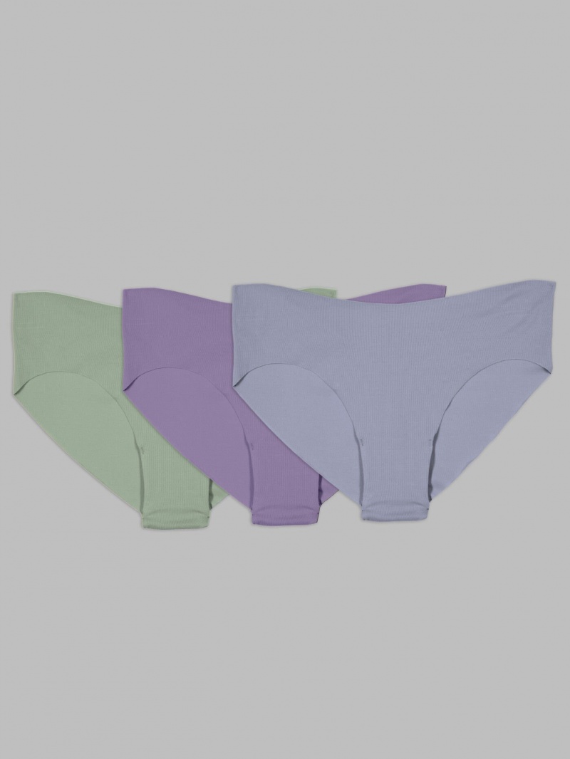 Women's Fruit Of The Loom No Show Cheeky, 3 Pack Panties Assorted | BAO769841