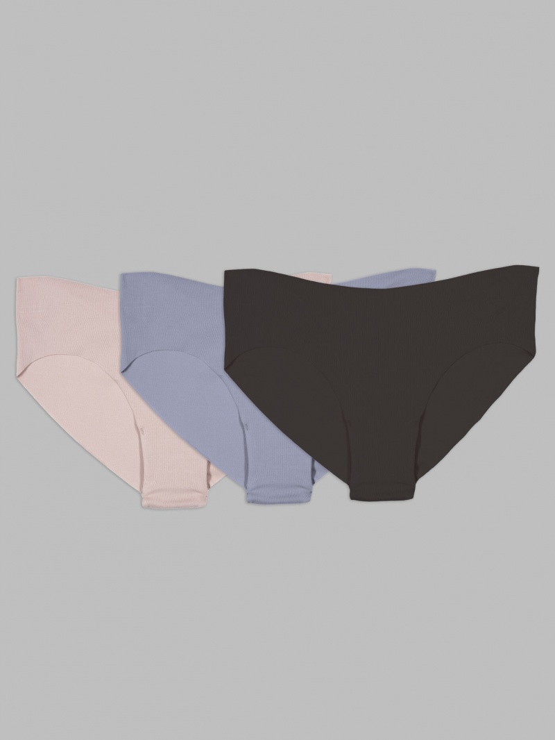 Women's Fruit Of The Loom No Show Cheeky, 3 Pack Panties Assorted | WEF304971