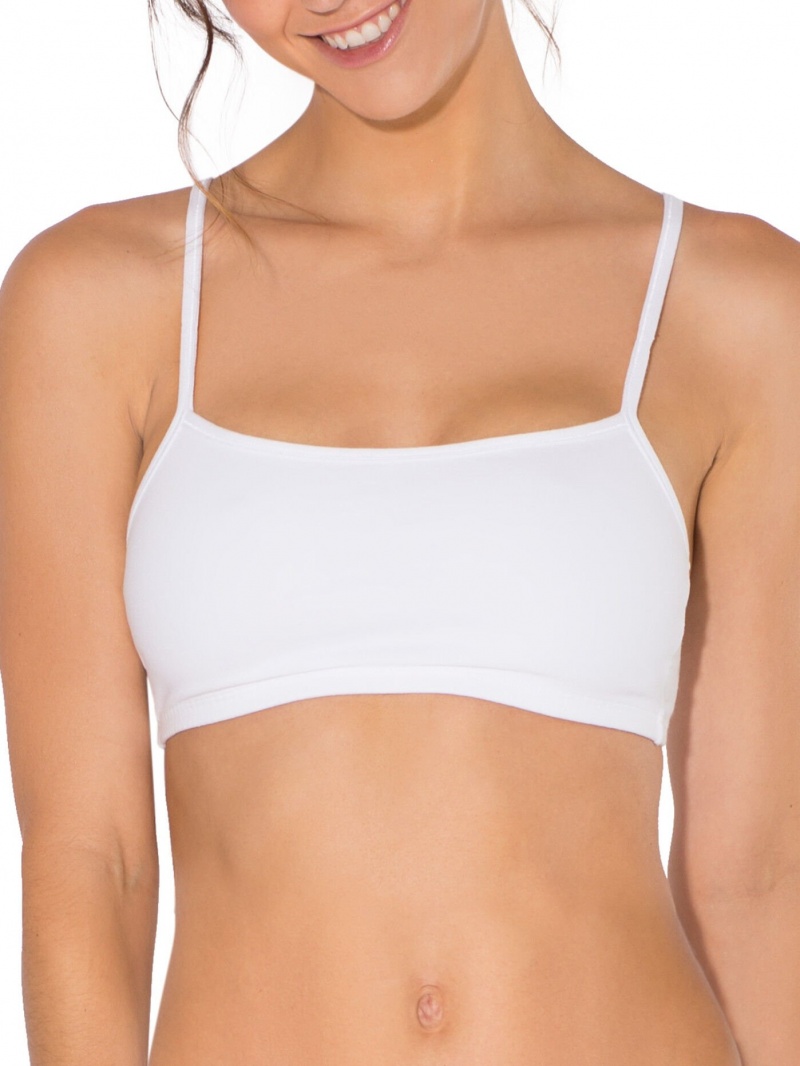 Women\'s Fruit Of The Loom Strappy, 6 Pack Sports Bra White/Grey/Black | QZC856013